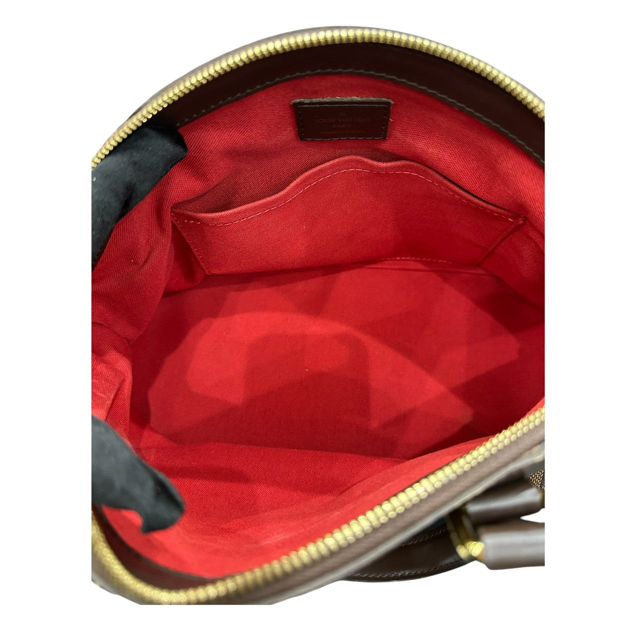 LOUIS VUITTON ルイヴィトン ダミエ ヴェローナPM ブラウン ゴールド金具 レザー N41117 ハンドバッグ レディース AB
