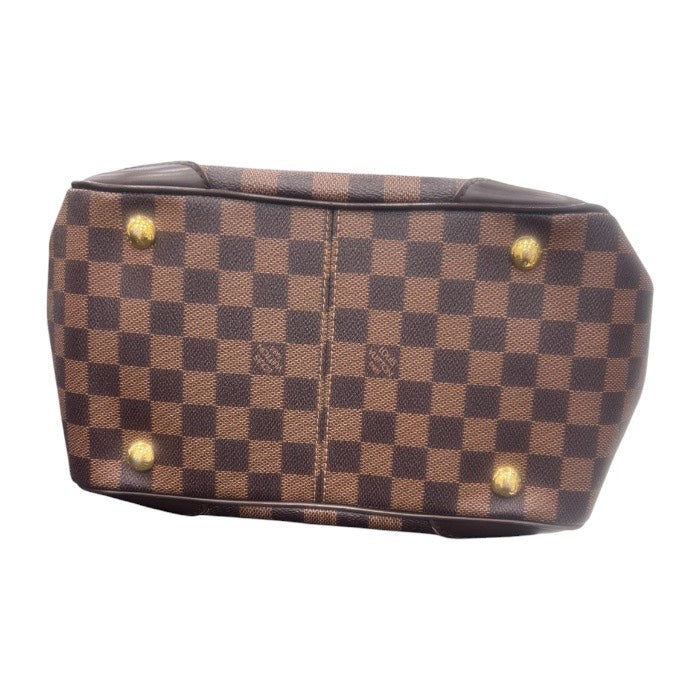LOUIS VUITTON ルイヴィトン ダミエ ヴェローナPM ブラウン ゴールド金具 レザー N41117 ハンドバッグ レディース AB
