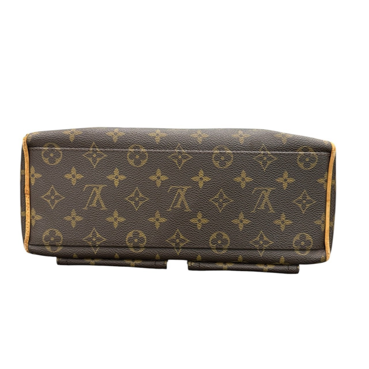 LOUIS VUITTON ルイヴィトン モノグラム マンハッタンPM ブラウン ゴールド金具 PVC / レザー M40026 ハンドバッグ レディース AB