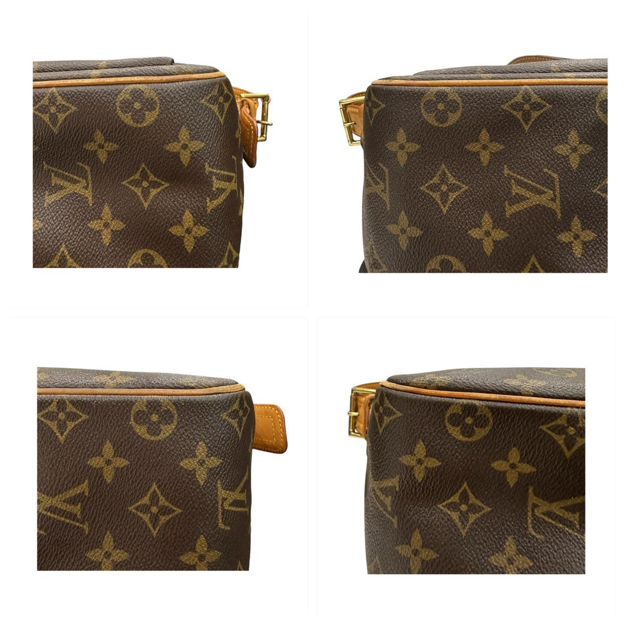 LOUIS VUITTON ルイヴィトン モノグラム ヴィバシテGM ブラウン レザー / スウェード M51163 ショルダーバッグ レディース ABP