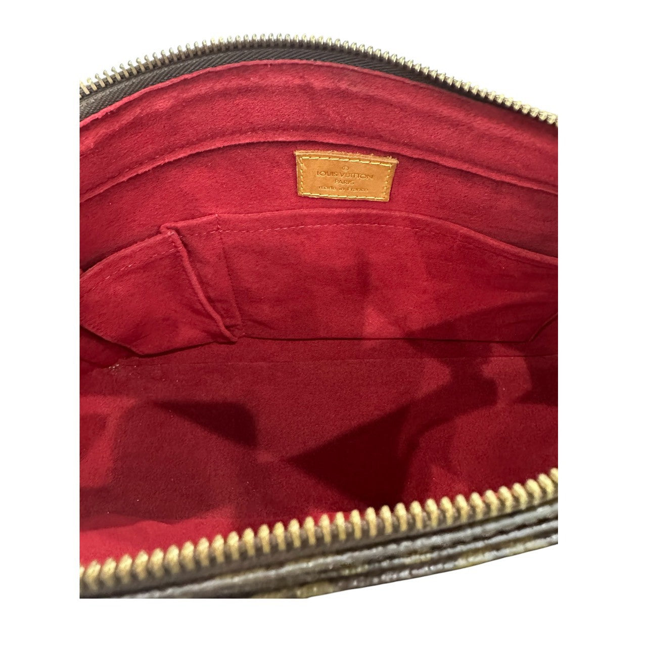 LOUIS VUITTON ルイヴィトン モノグラム ヴィバシテGM ブラウン レザー / スウェード M51163 ショルダーバッグ レディース ABP
