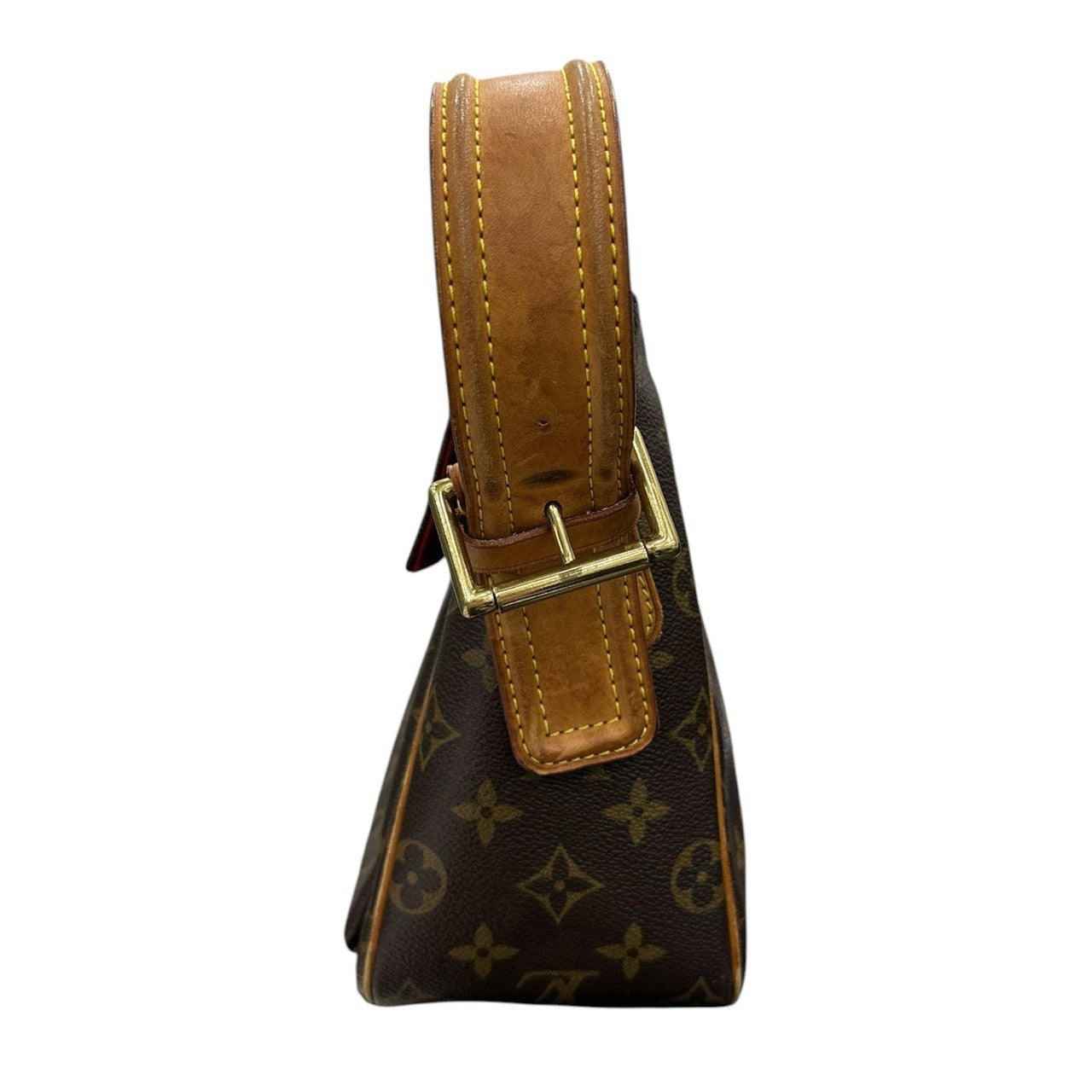 LOUIS VUITTON ルイヴィトン モノグラム ヴィバシテGM ブラウン レザー / スウェード M51163 ショルダーバッグ レディース ABP