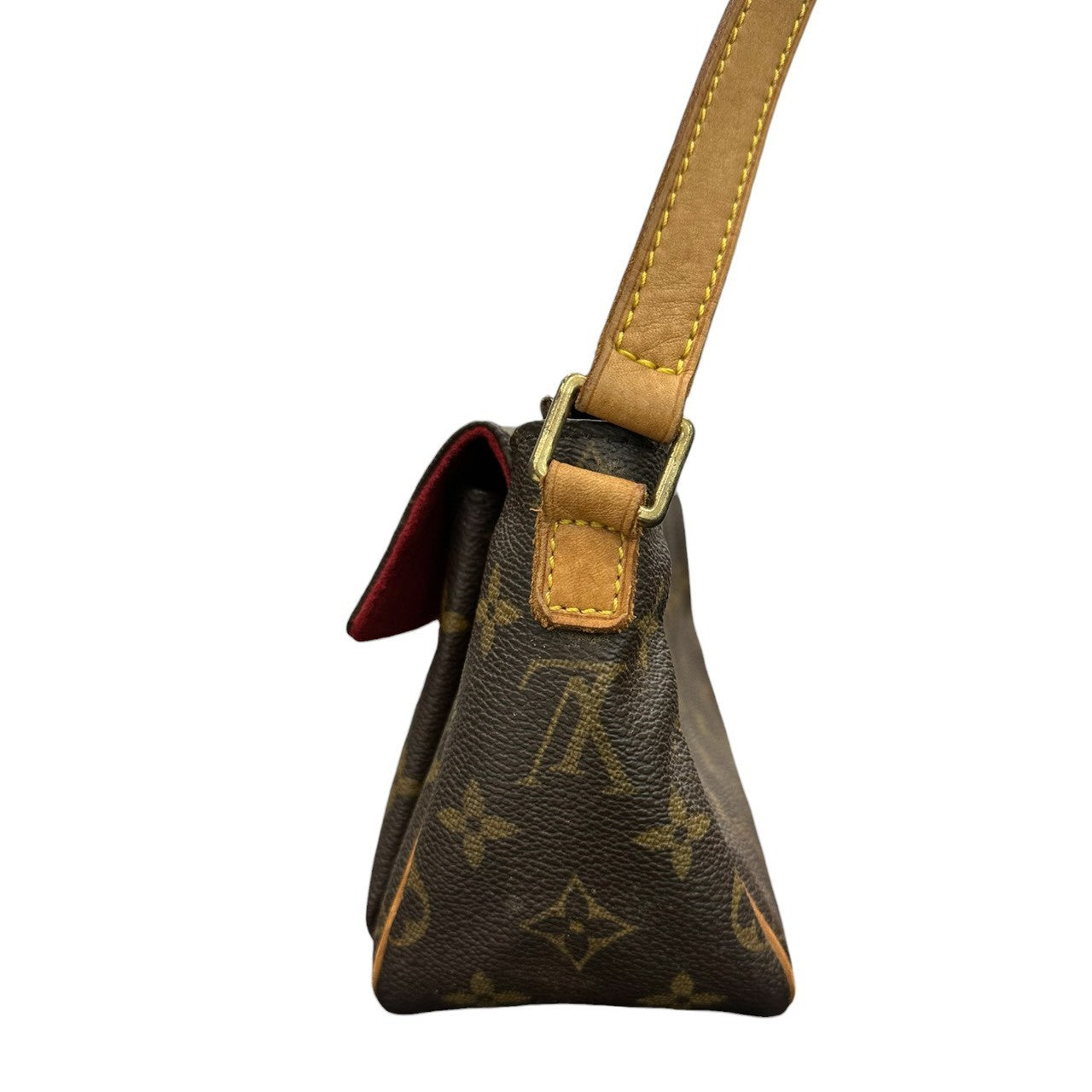 LOUIS VUITTON ルイヴィトン モノグラム ヴィバシテPM ブラウン レザー / スウェード M51165 ショルダーバッグ レディース ABP