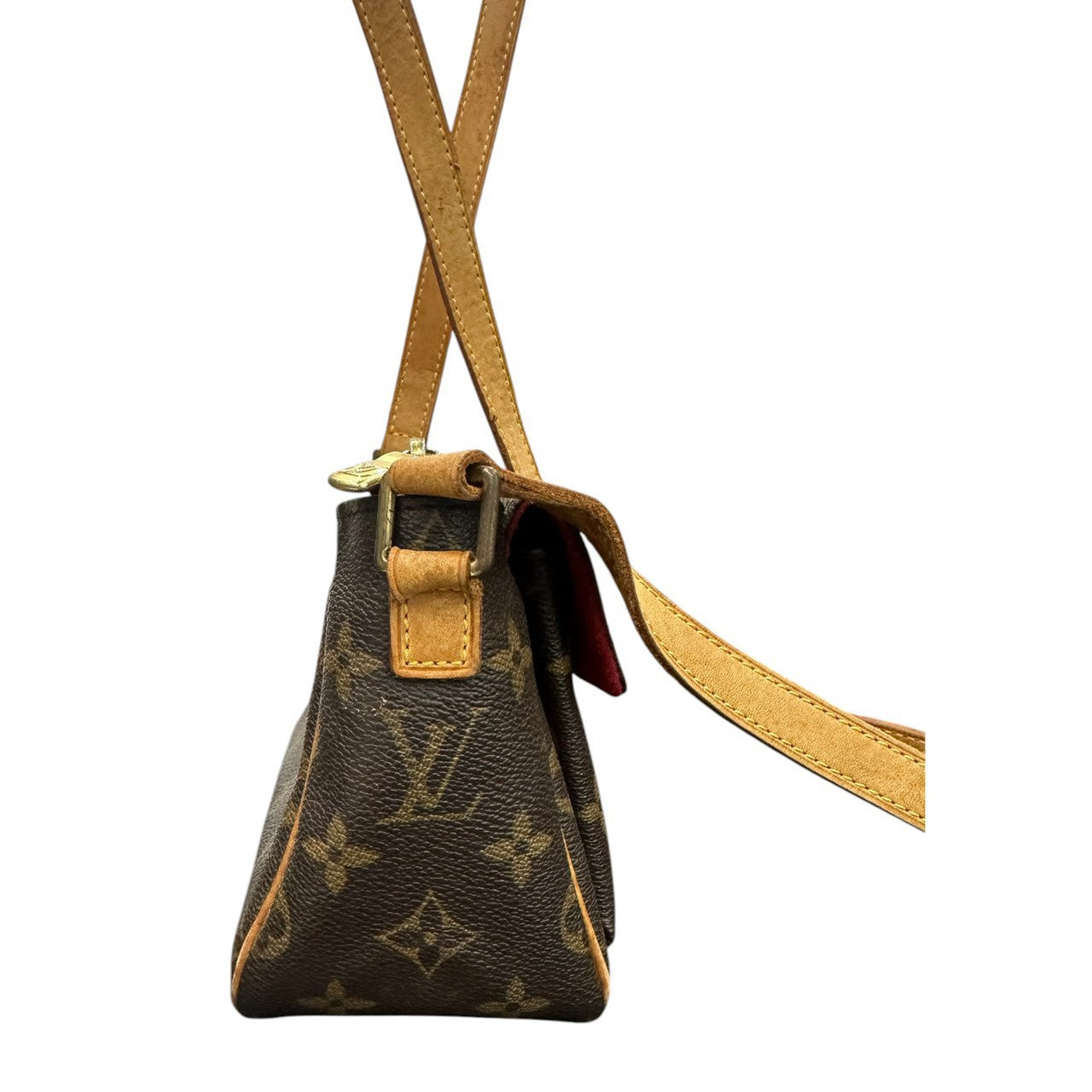 LOUIS VUITTON ルイヴィトン モノグラム ヴィバシテPM ブラウン レザー / スウェード M51165 ショルダーバッグ レディース ABP
