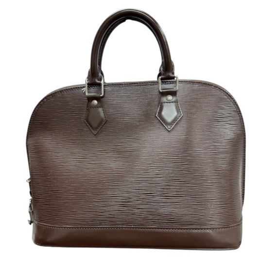 LOUIS VUITTON ルイヴィトン エピ ブラウン シルバー金具 レザー ハンドバッグ レディース A