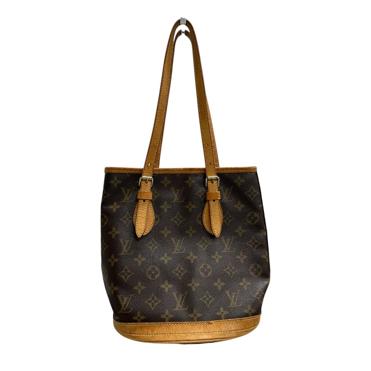 LOUIS VUITTON ルイヴィトン モノグラム ブラウン ゴールド金具 PVC / レザー M42238 トートバッグ レディース ABP