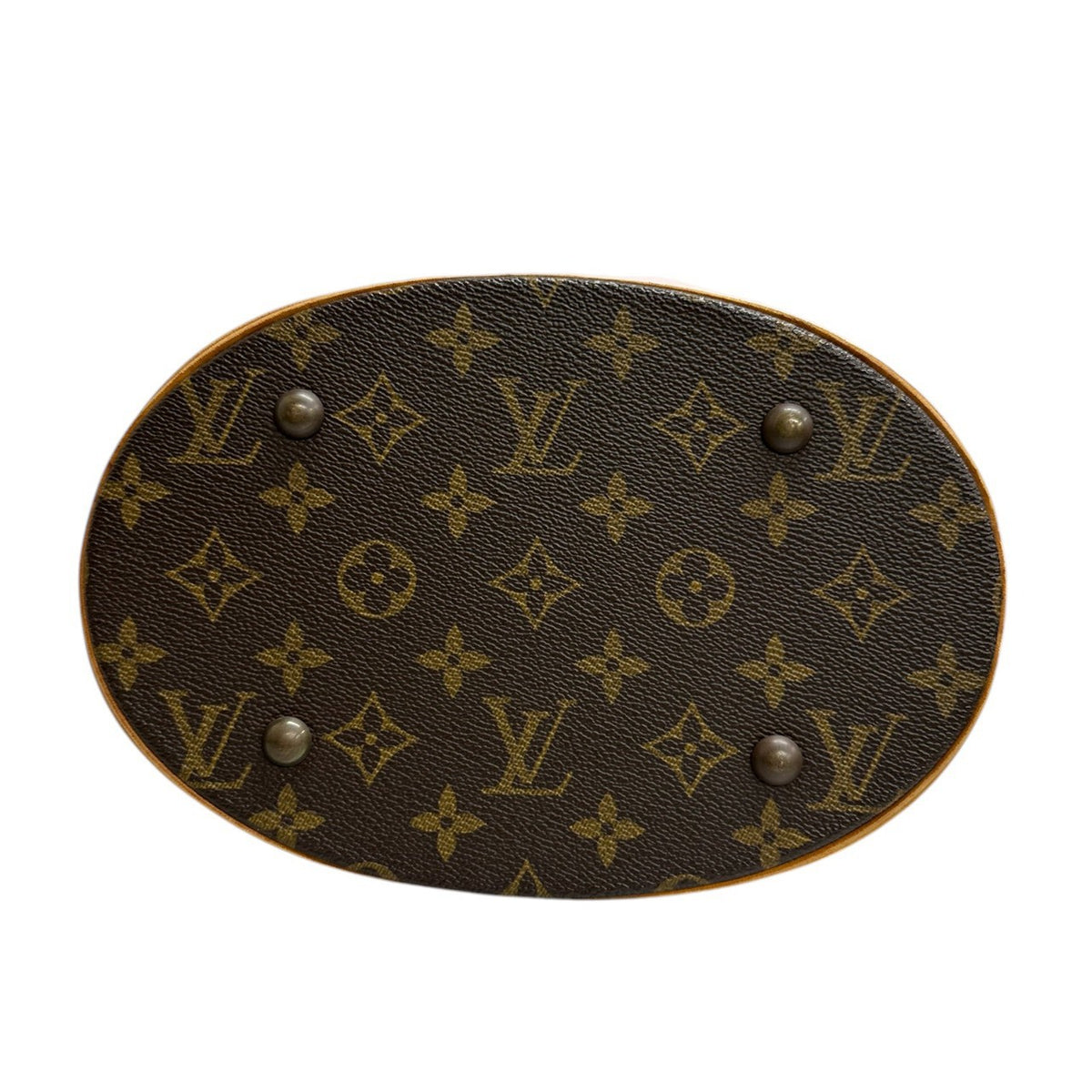 LOUIS VUITTON ルイヴィトン モノグラム ブラウン ゴールド金具 PVC / レザー M42238 トートバッグ レディース ABP