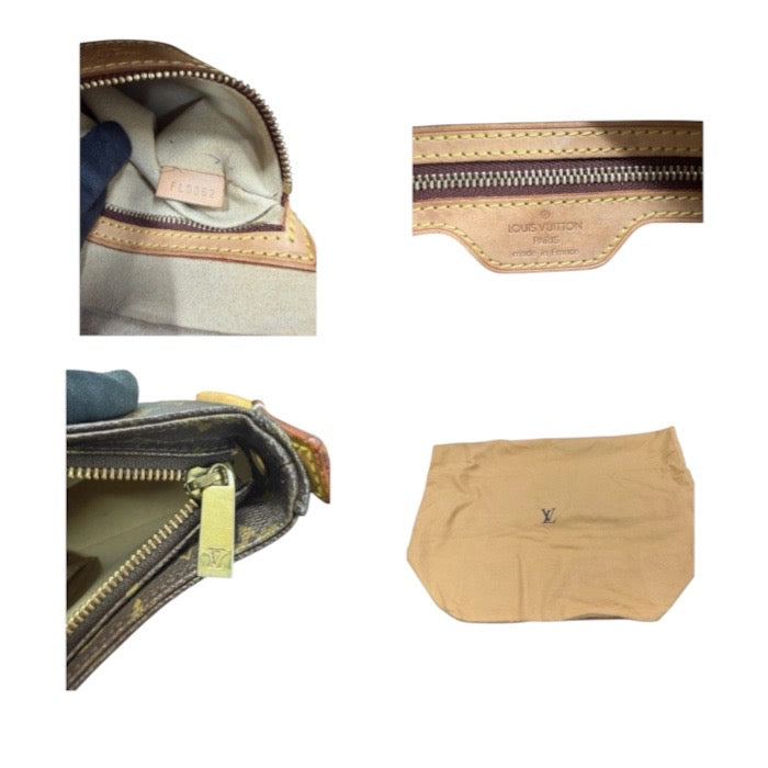 LOUIS VUITTON ルイヴィトン モノグラム ブラウン ゴールド金具 PVC / レザー M51146 ショルダーバッグ レディース A