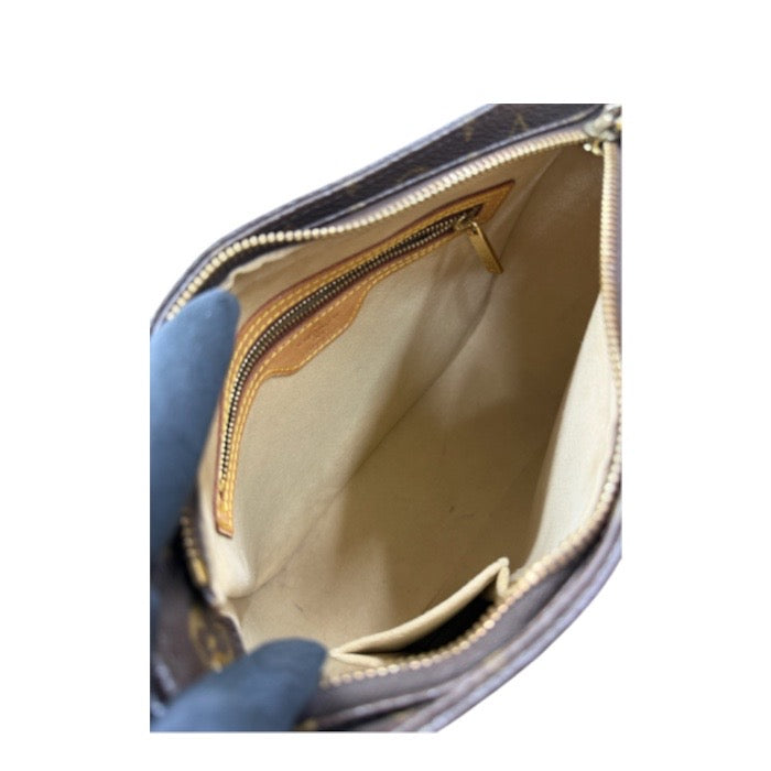 LOUIS VUITTON ルイヴィトン モノグラム ブラウン ゴールド金具 PVC / レザー M51146 ショルダーバッグ レディース A