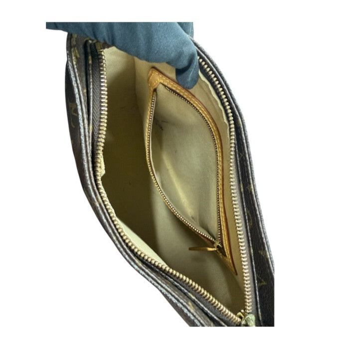 LOUIS VUITTON ルイヴィトン モノグラム ブラウン ゴールド金具 PVC / レザー M51146 ショルダーバッグ レディース A
