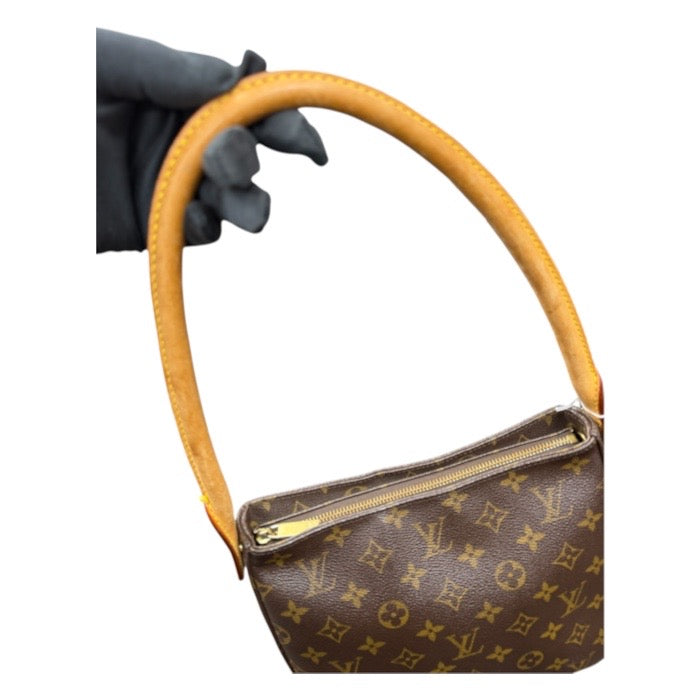 LOUIS VUITTON ルイヴィトン モノグラム ブラウン ゴールド金具 PVC / レザー M51146 ショルダーバッグ レディース A