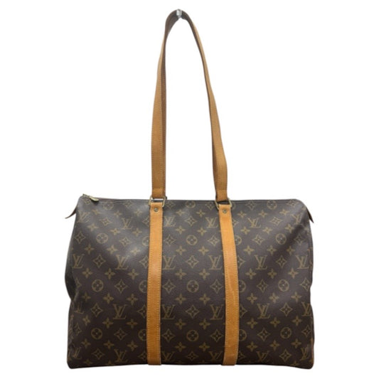 LOUIS VUITTON ルイヴィトン モノグラム ブラウン ゴールド金具 PVC / レザー ショルダーバッグ レディース ABP