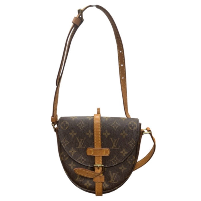 LOUIS VUITTON ルイヴィトン モノグラム ブラウン ゴールド金具 PVC / レザー M51233 ショルダーバッグ レディース ABP