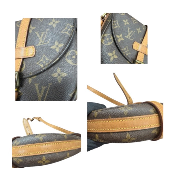 LOUIS VUITTON ルイヴィトン モノグラム ブラウン ゴールド金具 PVC / レザー M51233 ショルダーバッグ レディース ABP