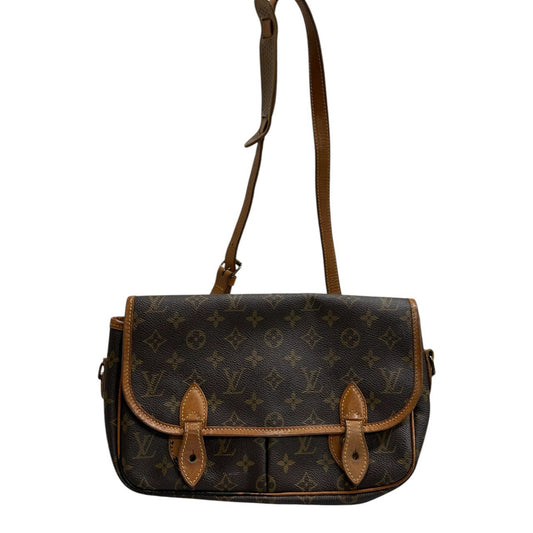 LOUIS VUITTON ルイヴィトン モノグラム ブラウン ゴールド金具 PVC / レザー 斜め掛けバッグ レディース AB