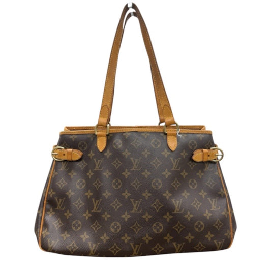 LOUIS VUITTON ルイヴィトン モノグラム ブラウン ゴールド金具 PVC / レザー トートバッグ レディース ABP