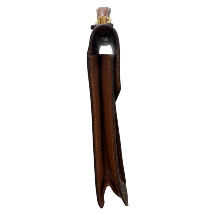 LOUIS VUITTON ルイヴィトン モノグラム ブラウン ゴールド金具 PVC / レザー M51185 ハンドバッグ メンズ AB