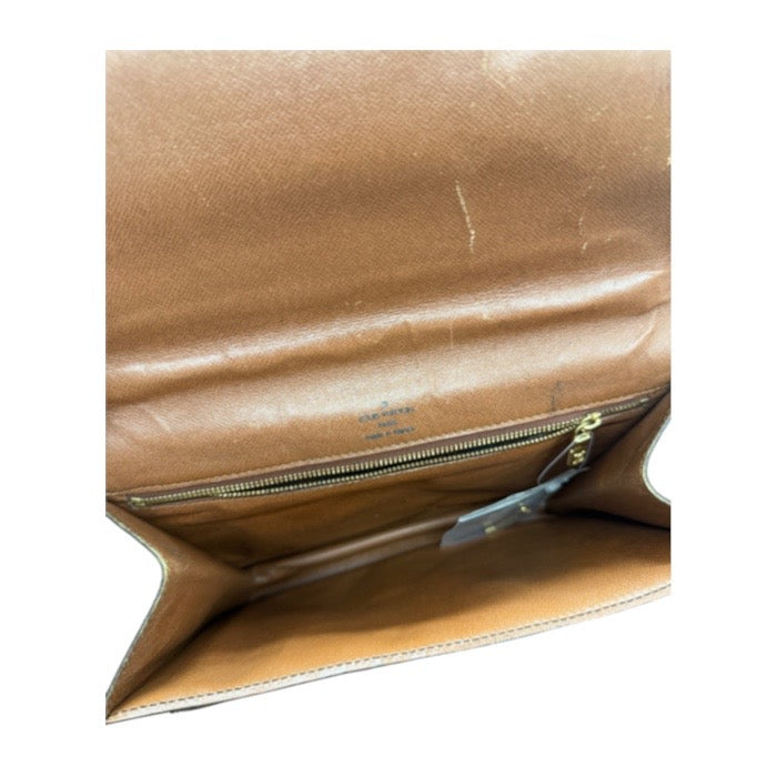 LOUIS VUITTON ルイヴィトン モノグラム ブラウン ゴールド金具 PVC / レザー M51185 ハンドバッグ メンズ AB
