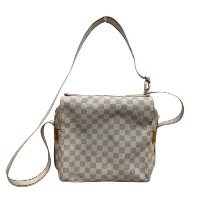 LOUIS VUITTON ルイヴィトン ダミエ ホワイト ゴールド金具 PVC / レザー N51189 ショルダーバッグ レディース ABP