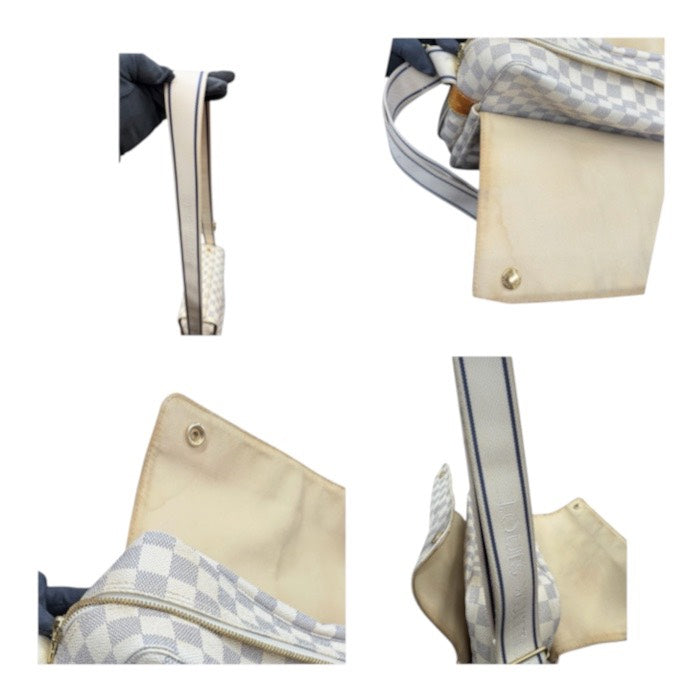 LOUIS VUITTON ルイヴィトン ダミエ ホワイト ゴールド金具 PVC / レザー N51189 ショルダーバッグ レディース ABP