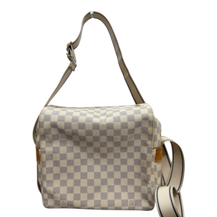 LOUIS VUITTON ルイヴィトン ダミエ ホワイト ゴールド金具 PVC / レザー N51189 ショルダーバッグ レディース ABP