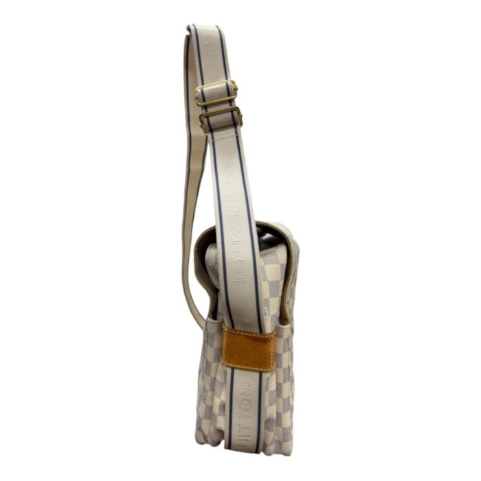 LOUIS VUITTON ルイヴィトン ダミエ ホワイト ゴールド金具 PVC / レザー N51189 ショルダーバッグ レディース ABP