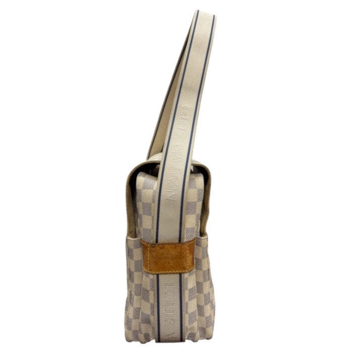 LOUIS VUITTON ルイヴィトン ダミエ ホワイト ゴールド金具 PVC / レザー N51189 ショルダーバッグ レディース ABP
