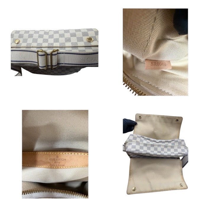 LOUIS VUITTON ルイヴィトン ダミエ ホワイト ゴールド金具 PVC / レザー N51189 ショルダーバッグ レディース ABP