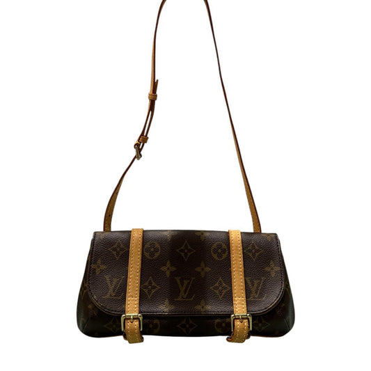 LOUIS VUITTON ルイヴィトン モノグラム ポシェット・マレル ブラウン PVC M51159 ウエストバッグ レディース AB