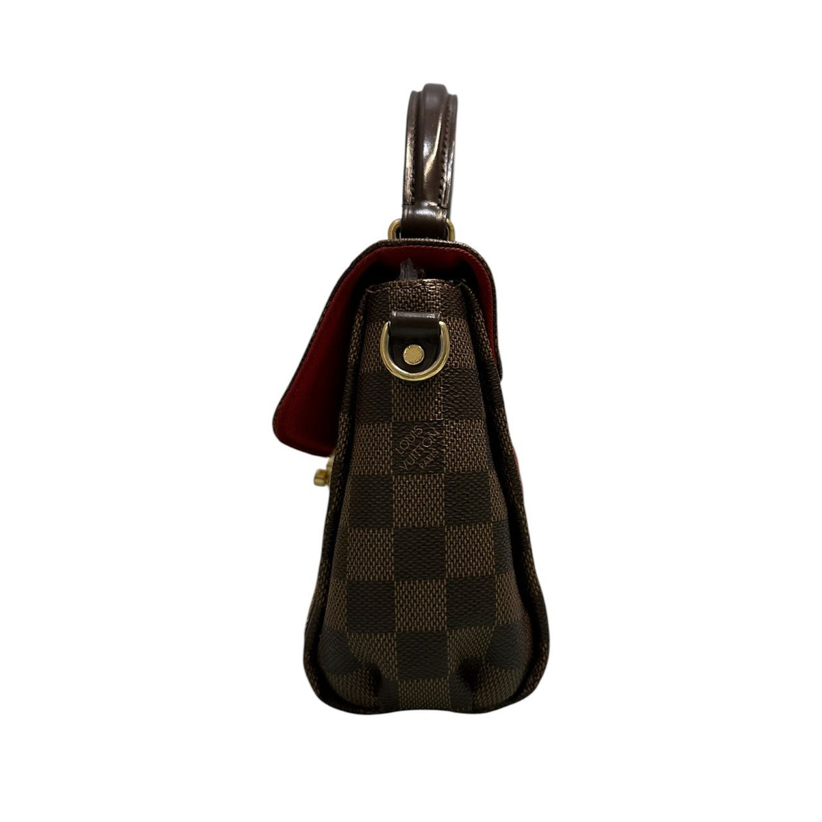 LOUIS VUITTON ルイヴィトン ダミエ クロワゼット ブラウン ゴールド金具 PVC N40055 ハンドバッグ ショルダーバッグ レディース AB