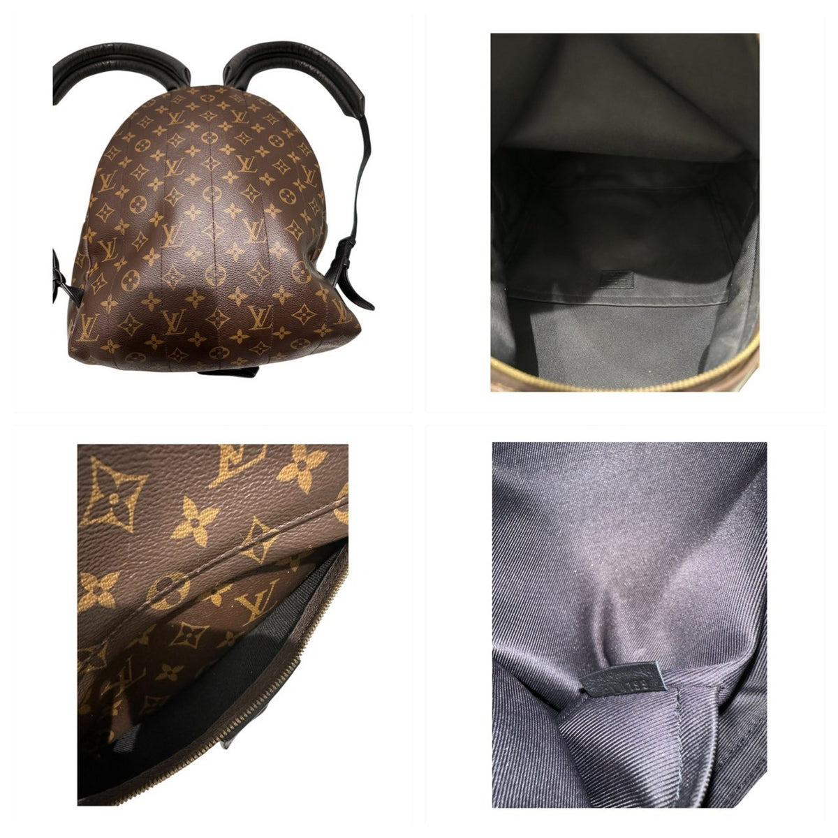 LOUIS VUITTON ルイヴィトン モノグラム パームスプリングス ブラウン PVC M44874 リュック バックパック レディース AB