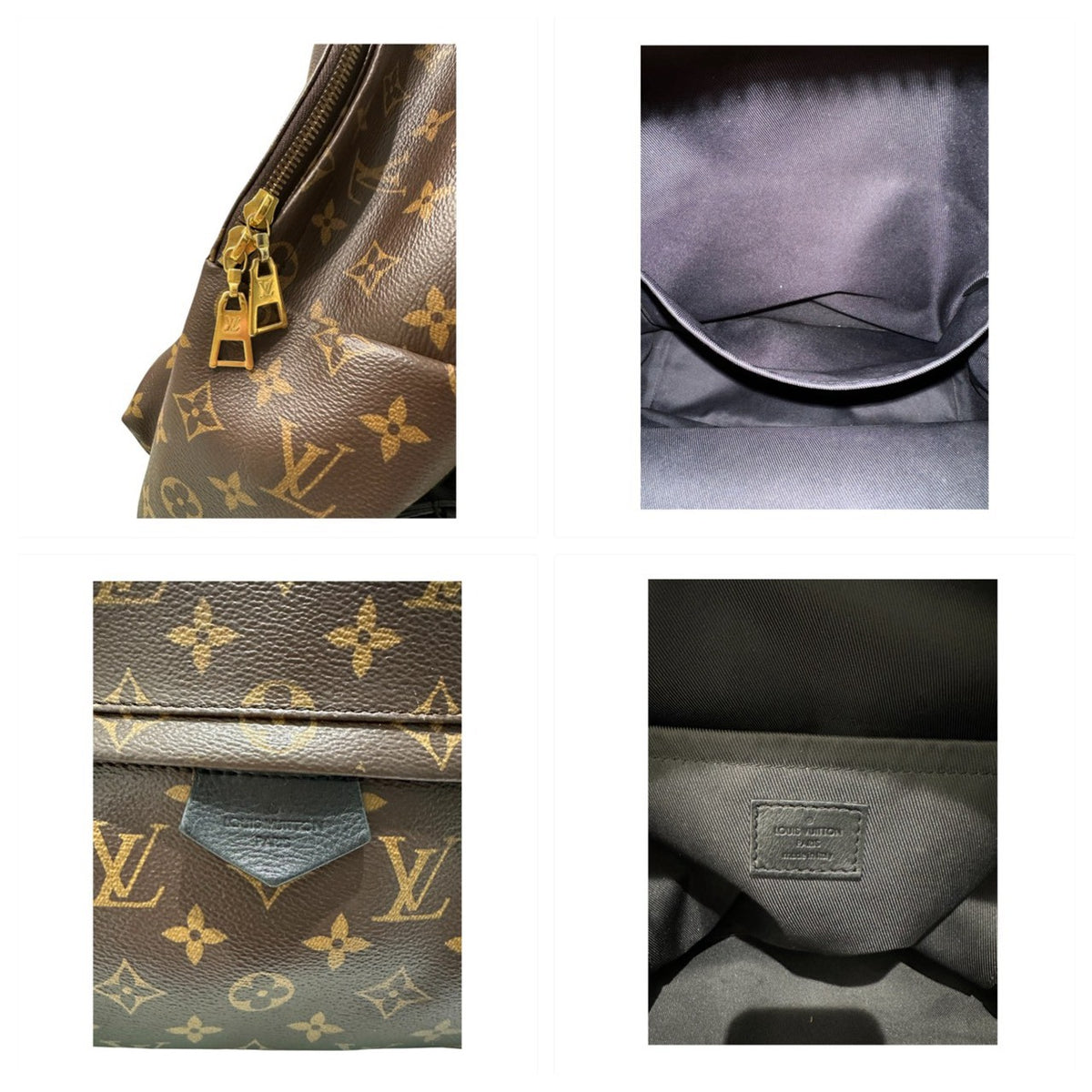 LOUIS VUITTON ルイヴィトン モノグラム パームスプリングス ブラウン PVC M44874 リュック バックパック レディース AB