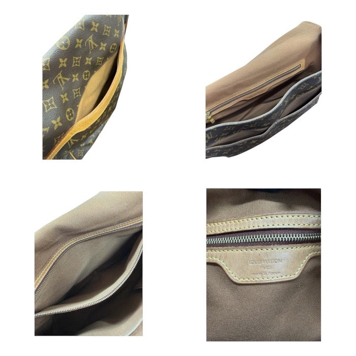 LOUIS VUITTON ルイヴィトン モノグラム ブラウン ゴールド金具 PVC M45257 メッセンジャーバッグ ショルダーバッグ レディース A