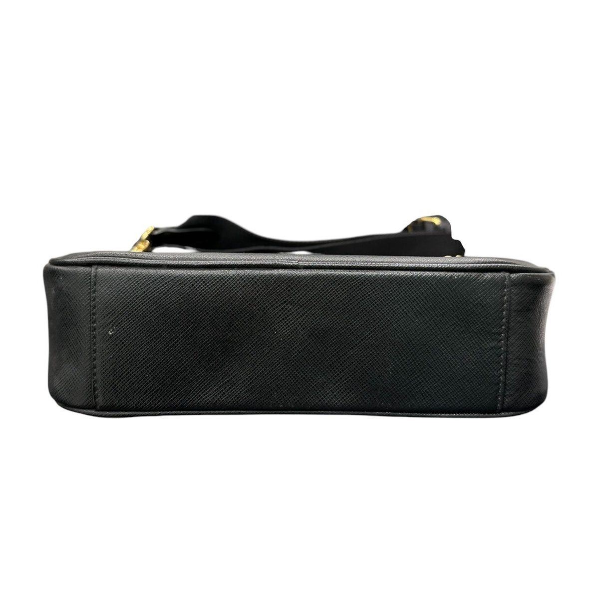 PRADA プラダ サフィアーノ Re-Edition2005 ブラック ゴールド金具 レザー 1BH204‐NZV‐FO632 ショルダーバッグ レディース A
