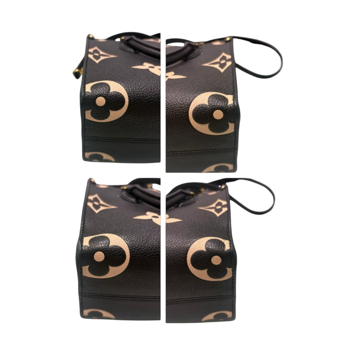 LOUIS VUITTON ルイヴィトン アンプラント オンザゴー ブラック レザー M45659 ハンドバッグ レディース AB