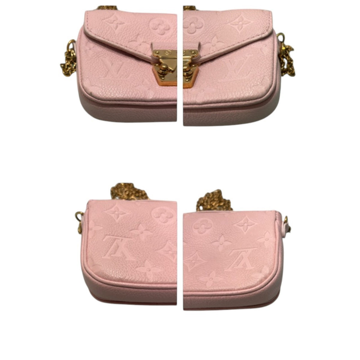 LOUIS VUITTON ルイヴィトン アンプラント マイクロ・メティス ピンク レザー M81389 ショルダーバッグ レディース AB
