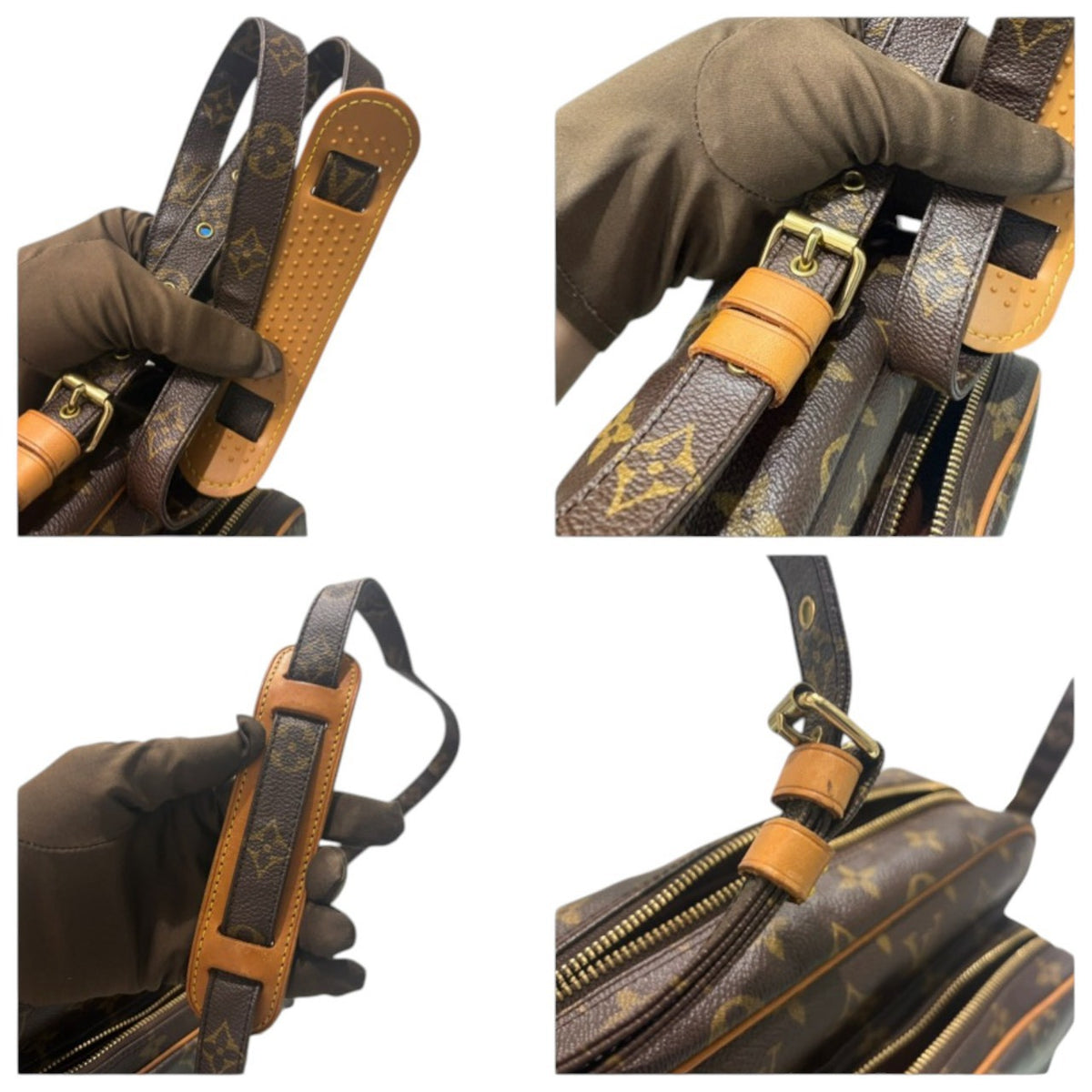 LOUIS VUITTON ルイヴィトン モノグラム ナイル ブラウン PVC M45244 ショルダーバッグ レディース AB