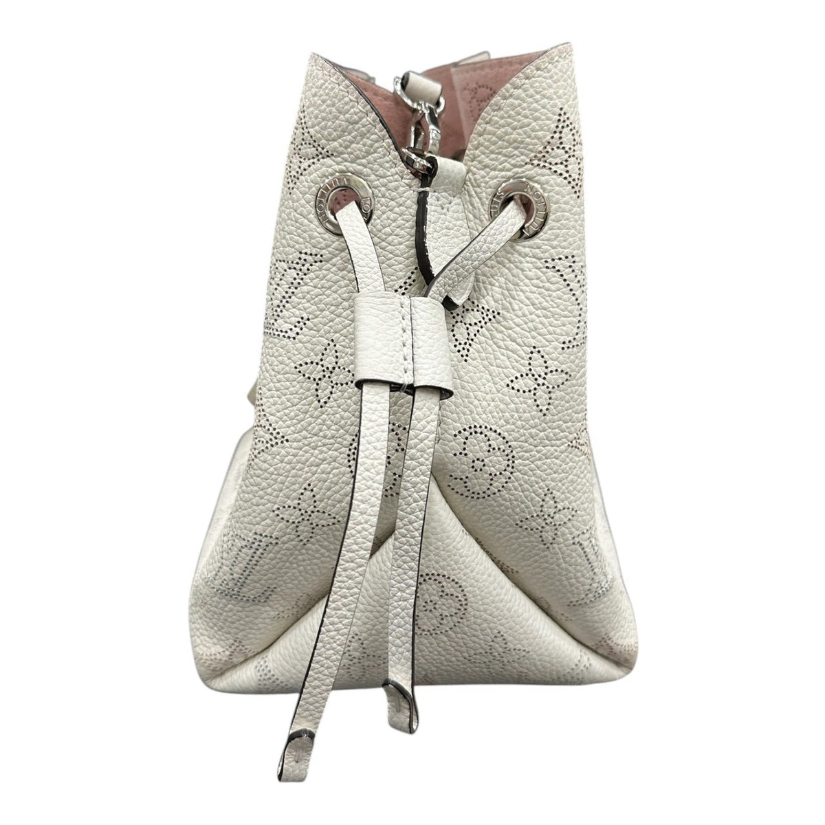 LOUIS VUITTON ルイヴィトン マヒナ ベラ チェーンハンドル付き ホワイト レザー M57536 ショルダーバッグ レディース AB