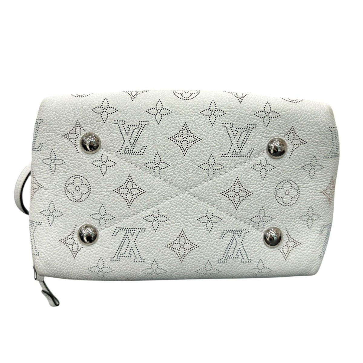 LOUIS VUITTON ルイヴィトン マヒナ ベラ チェーンハンドル付き ホワイト レザー M57536 ショルダーバッグ レディース AB