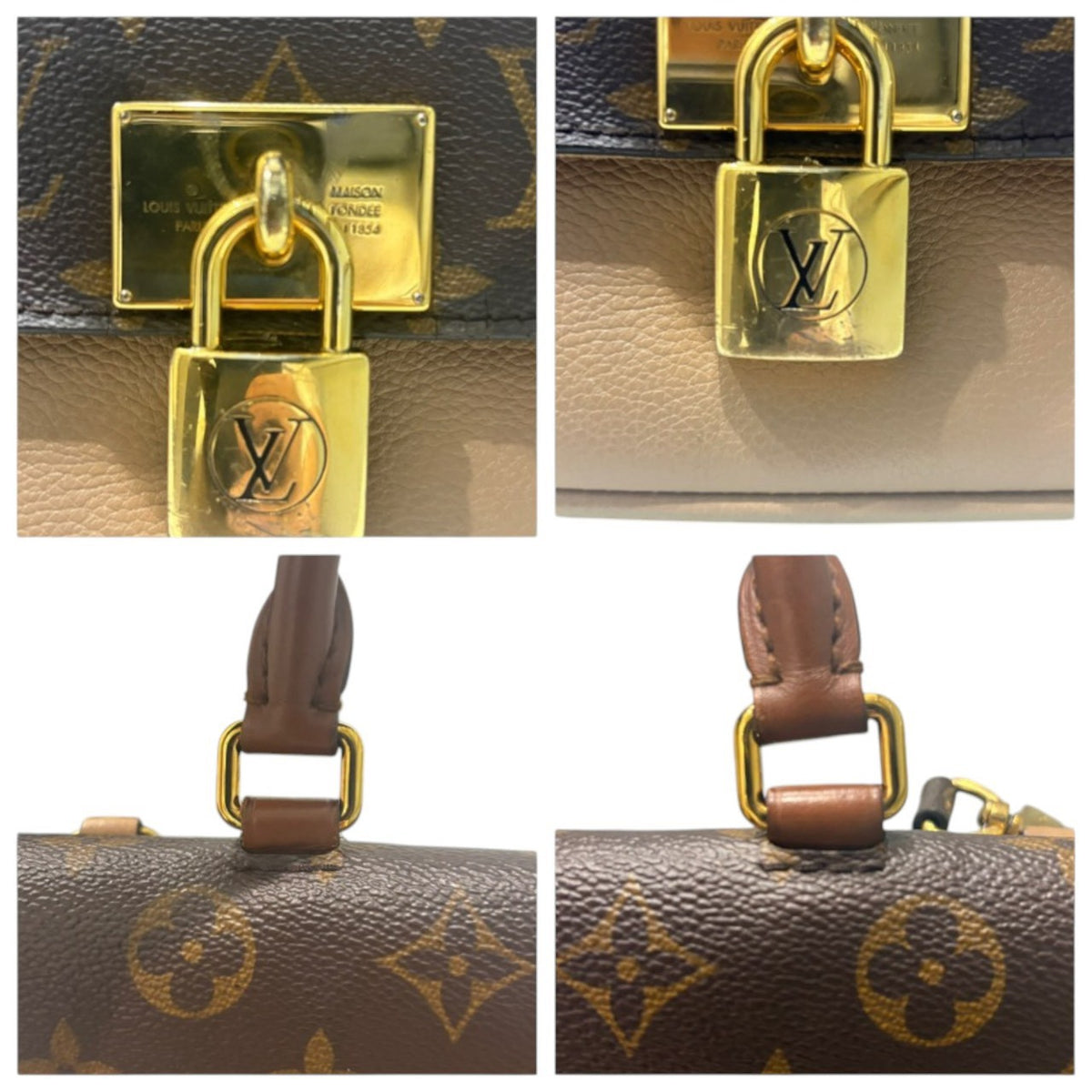 LOUIS VUITTON ルイヴィトン モノグラム マリニャン ブラウン ゴールド金具 レザー M44257 ショルダーバッグ レディース AB