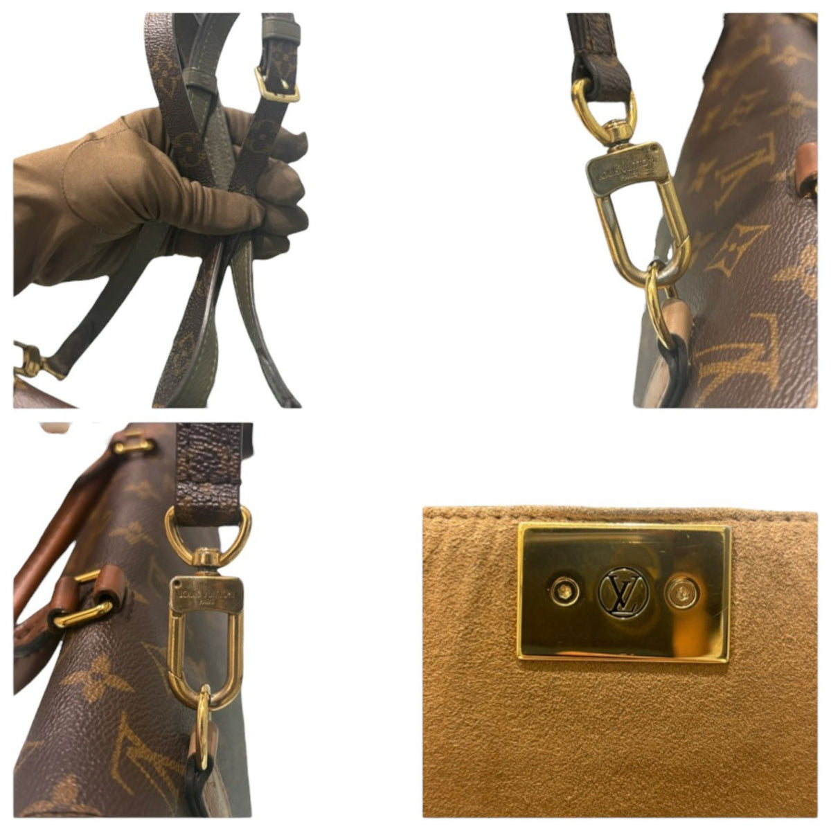 LOUIS VUITTON ルイヴィトン モノグラム マリニャン ブラウン ゴールド金具 レザー M44257 ショルダーバッグ レディース AB