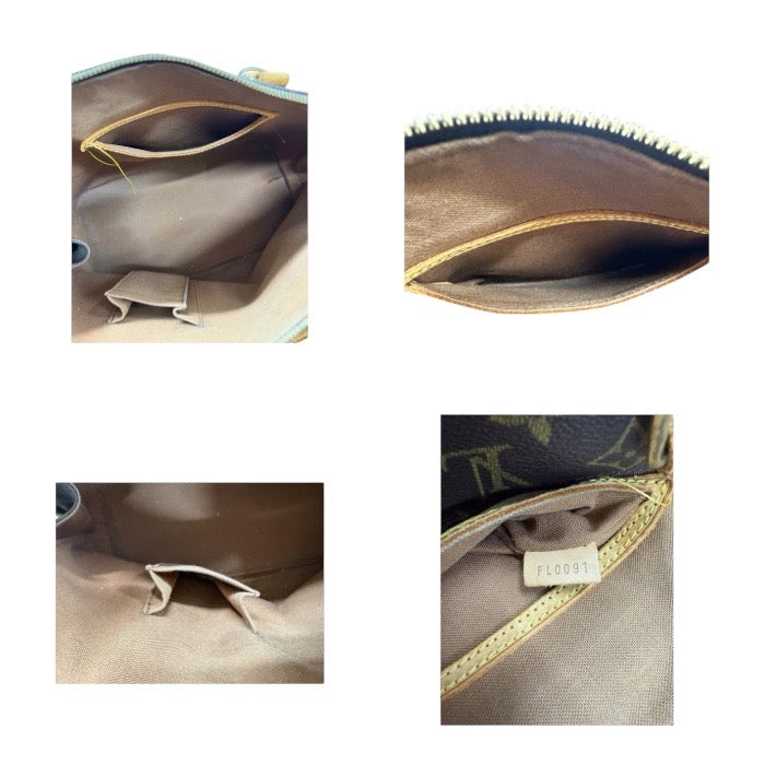 LOUIS VUITTON ルイヴィトン モノグラム ブラウン ゴールド金具 PVC M51130 ハンドバッグ レディース AB
