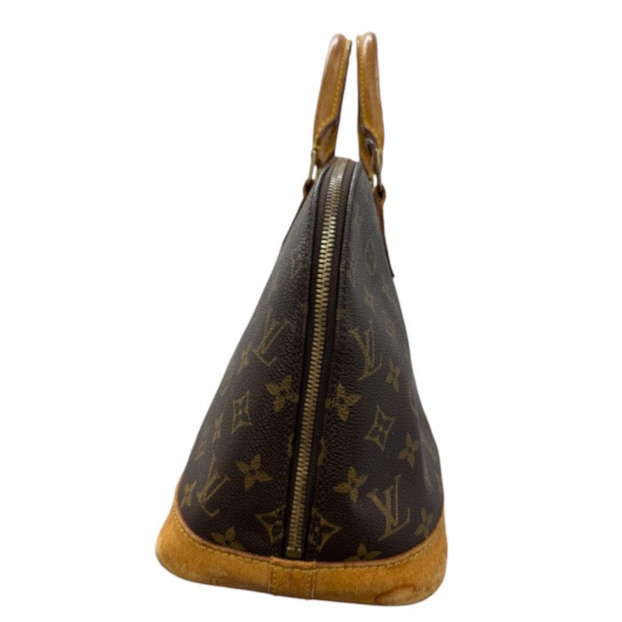 LOUIS VUITTON ルイヴィトン モノグラム ブラウン ゴールド金具 PVC M51130 ハンドバッグ レディース AB