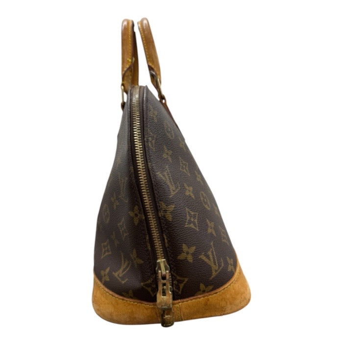 LOUIS VUITTON ルイヴィトン モノグラム ブラウン ゴールド金具 PVC M51130 ハンドバッグ レディース AB