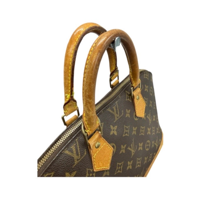 LOUIS VUITTON ルイヴィトン モノグラム ブラウン ゴールド金具 PVC M51130 ハンドバッグ レディース AB