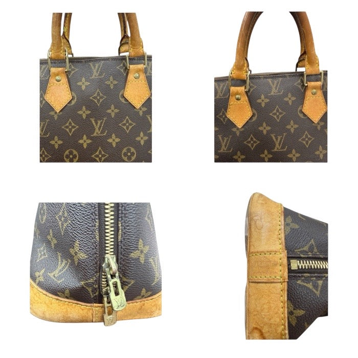 LOUIS VUITTON ルイヴィトン モノグラム ブラウン ゴールド金具 PVC M51130 ハンドバッグ レディース AB