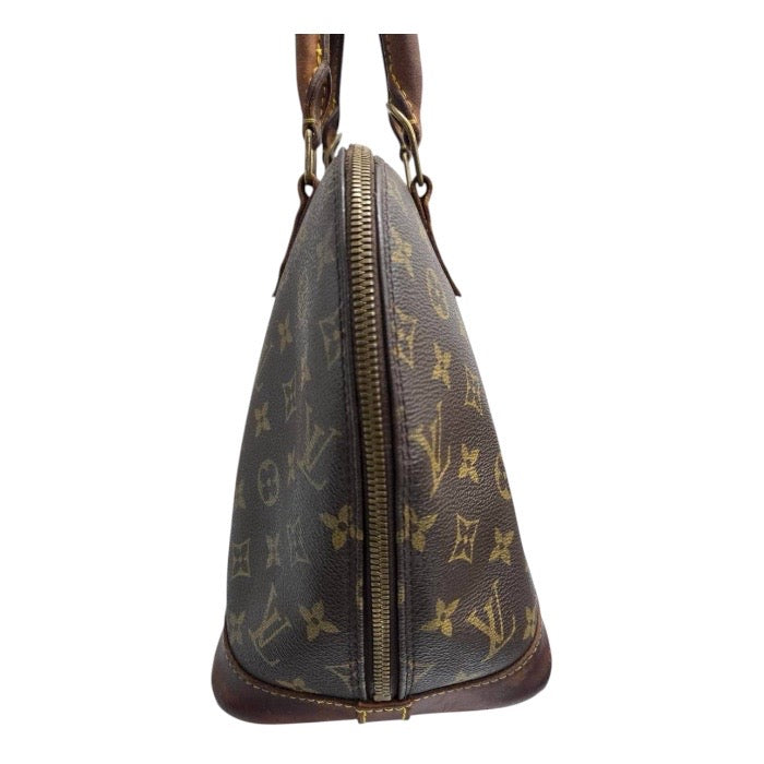 LOUIS VUITTON ルイヴィトン モノグラム ブラウン ゴールド金具 PVC M51130 ハンドバッグ レディース AB