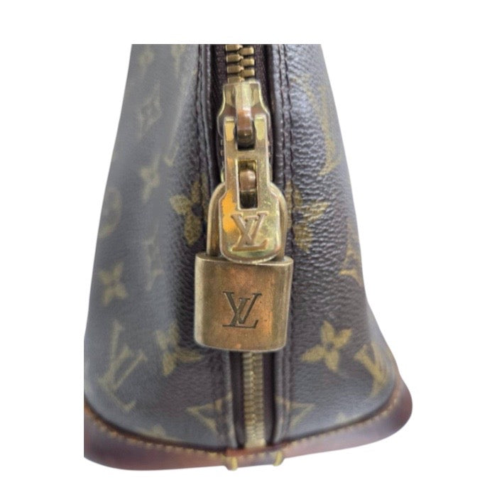 LOUIS VUITTON ルイヴィトン モノグラム ブラウン ゴールド金具 PVC M51130 ハンドバッグ レディース AB