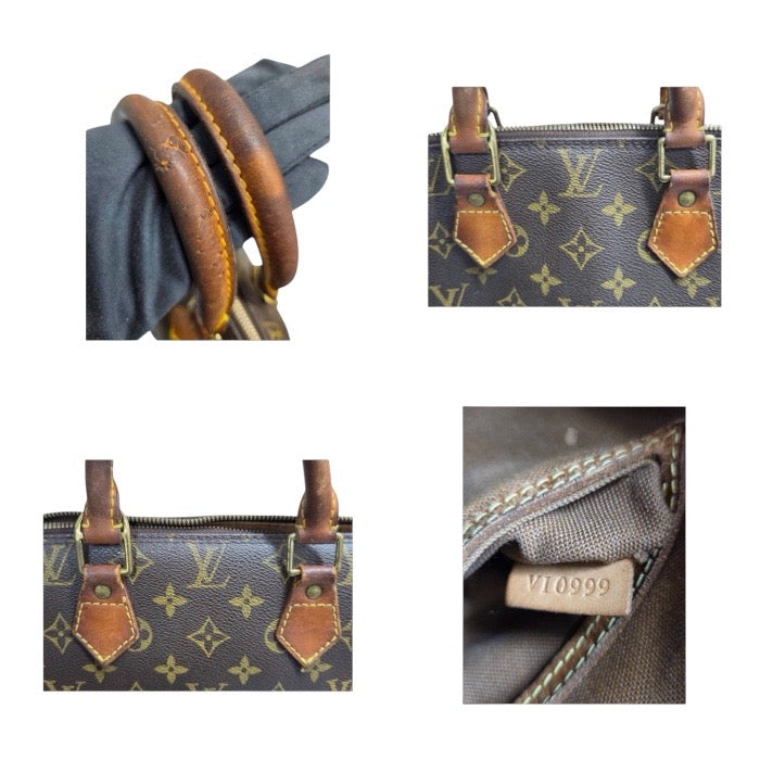 LOUIS VUITTON ルイヴィトン モノグラム ブラウン ゴールド金具 PVC M51130 ハンドバッグ レディース AB