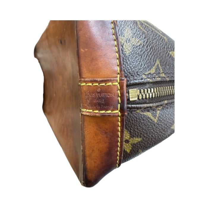 LOUIS VUITTON ルイヴィトン モノグラム ブラウン ゴールド金具 PVC M51130 ハンドバッグ レディース AB